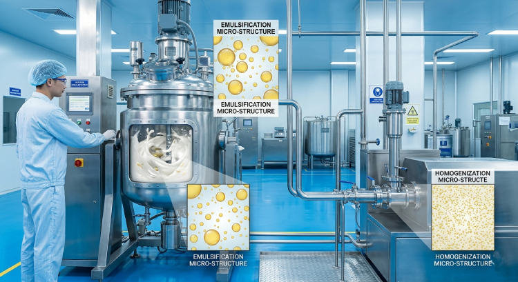 so sánh nhũ hóa và đồng hóa